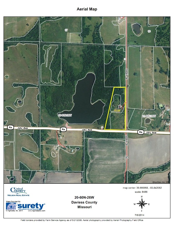 15 Acres, 19175 300th Street, Jamesport, MO 64648 Land and Farm