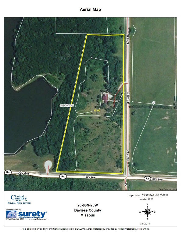 15 Acres, 19175 300th Street, Jamesport, MO 64648 Land and Farm